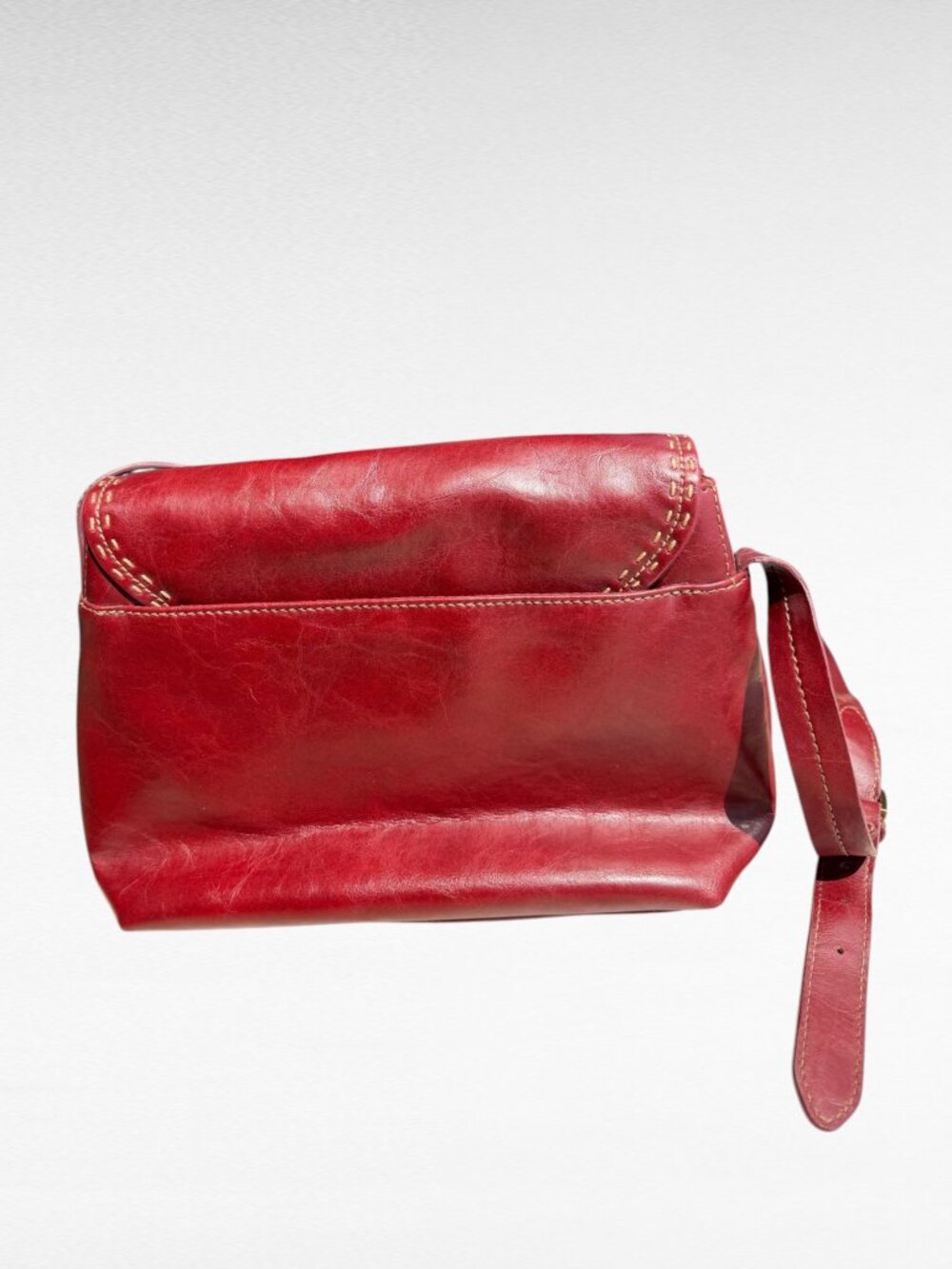 Relic by Fossil Burgundy Leather Crossbody Bag Boho Y2K Vintage Style - Picture 4 of 7